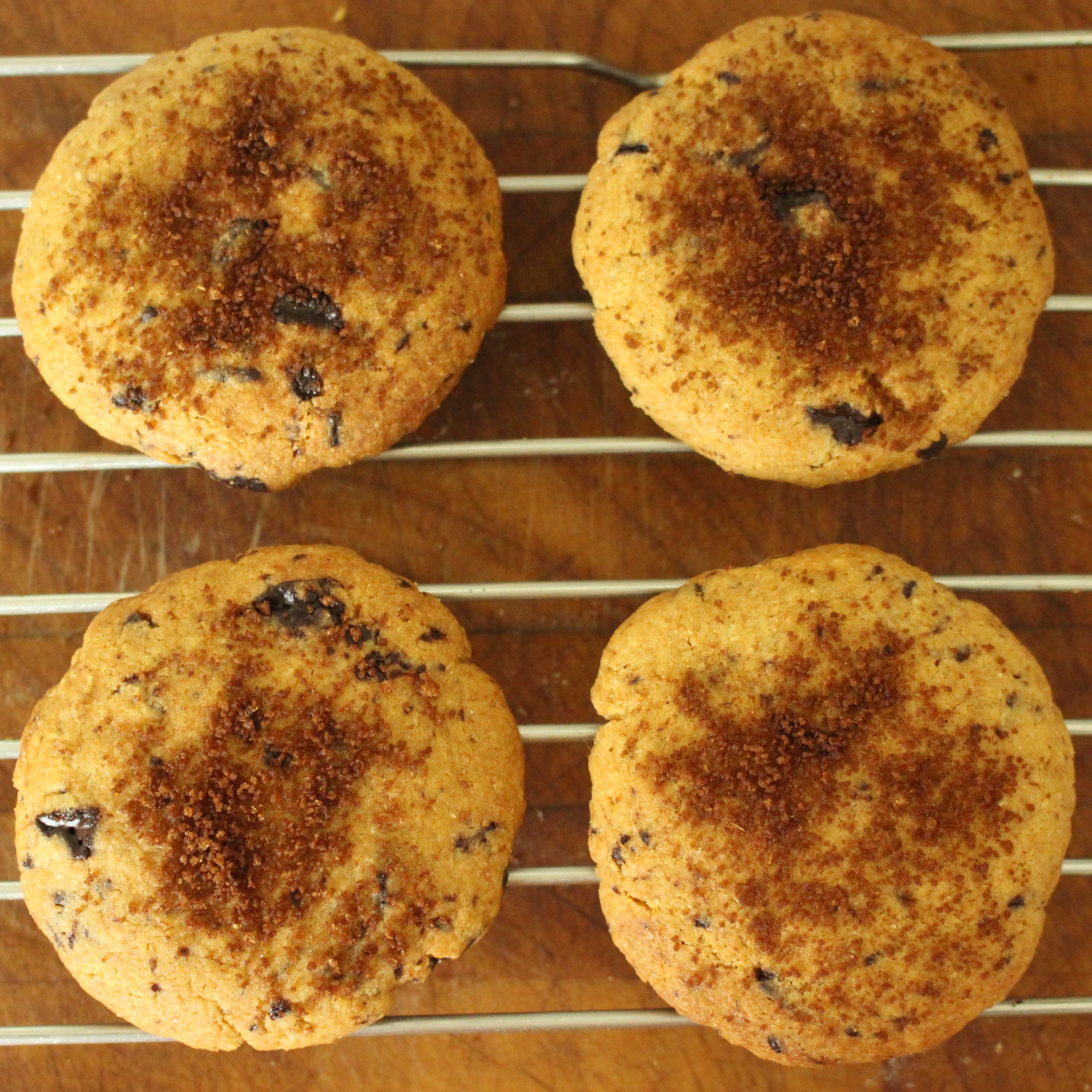 Wholegrain Einkorn Chocolate Chip Cookies